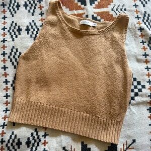 Lush brand cropped sweater tank
